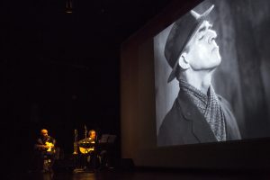 Jan Jouvert et Patrick Mirales lors du ciné concert "Chantage" d'Hitchcock - RCC 2017
crédit : Patrice Terraz