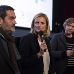 Pascal Ralite, Colombe Savignac, réalisateurs et Pascal Demolon, acteur, lors de la séance de "Le Rire de ma mère" - RCC 2017 
crédit : Patrice Terraz