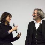 Caroline Deruas, scénariste et Philippe Garrel, réalisateur, lors de la séance de "L'Ombre des femmes" - RCC 2017 
crédit : Patrice Terraz