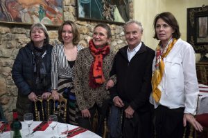 Les journalistes et critiques cinéma Ariane Allard, Anne-Claire Ciuetat, et Isabelle Danel avec le couple Prévost - RCC 2017
crédit : Patrice Terraz
