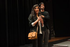 Mina Kavani, actrice, lors de la séance de "Red Rose" - RCC 2015
Crédit : Emilie Saubestre