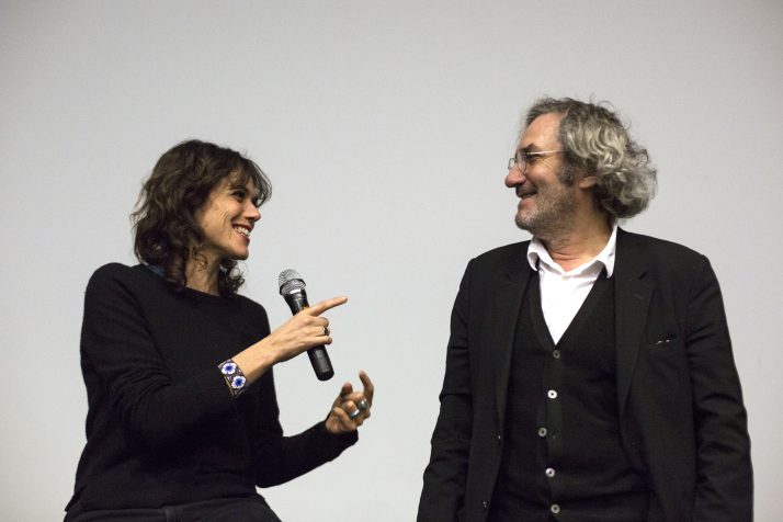 Caroline Deruas, scénariste et Philippe Garrel, réalisateur, lors de la séance de "L'Ombre des femmes" - RCC 2017 
crédit : Patrice Terraz